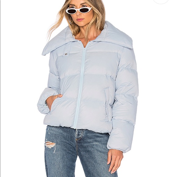 Revolve X Kendall + Kylie Puffer Jacket Ice Blue - Picture 2 of 5